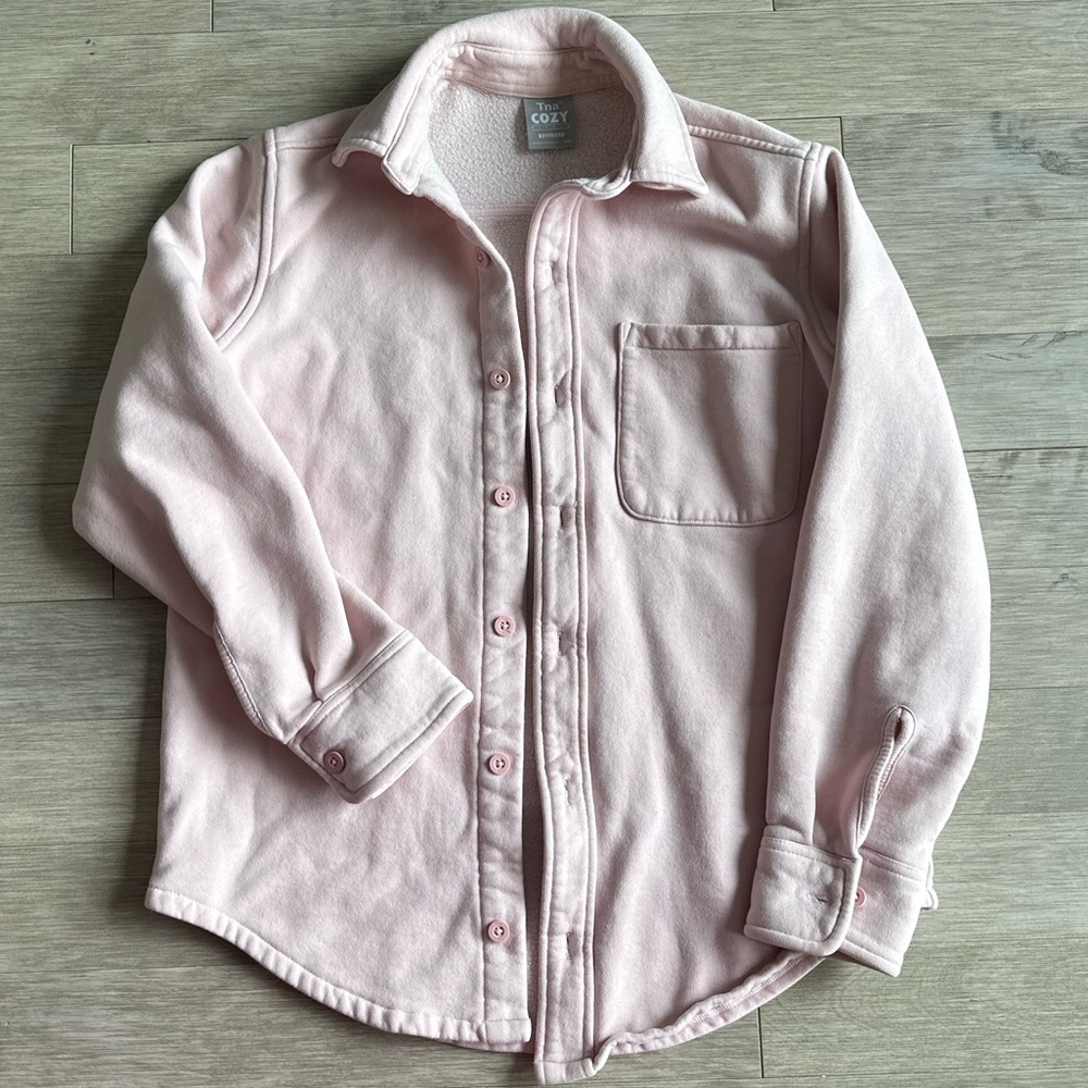TNA Cozy Boyfriend Light Pink Cardigan Sweater 2XS‎